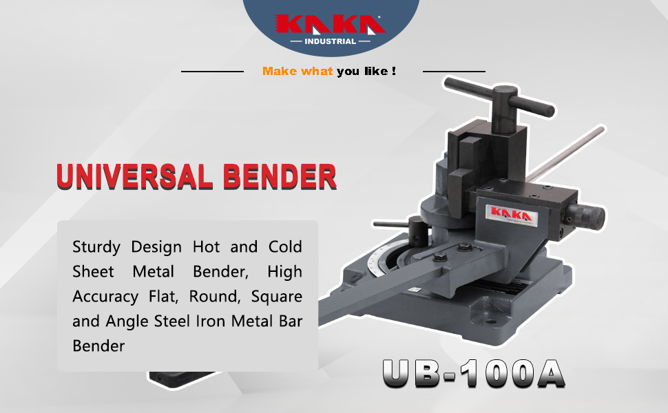 KAKA INDUSTRIAL UB100A HeavyDuty Universal Bender, Sturdy Design Hot and Cold Sheet Metal