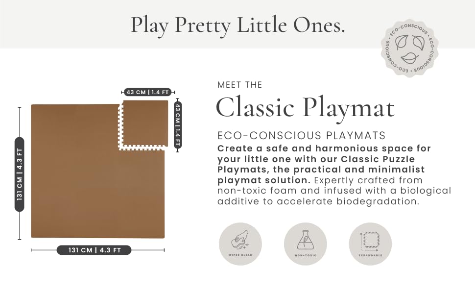 toddlekind classic playmat camel