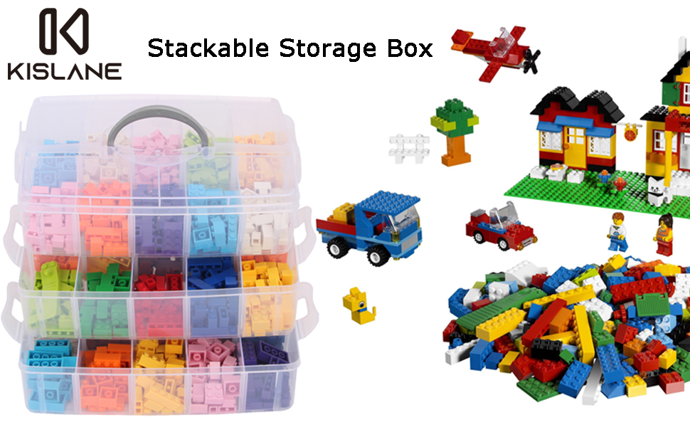 KISLANE 3Tier Stackable Storage Box with 30 Compartments