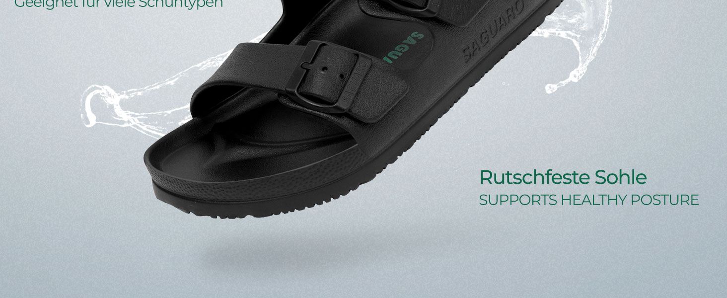Hausschuhe Herren Damen Leicht Elastisch Pantoletten Badschuhe
