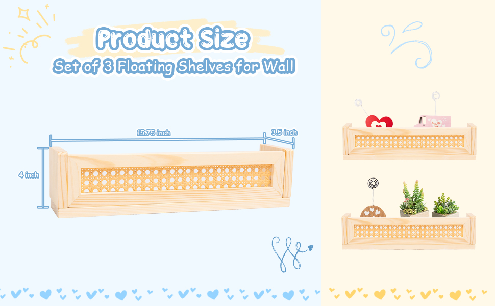 Floating Wall Bookshelf