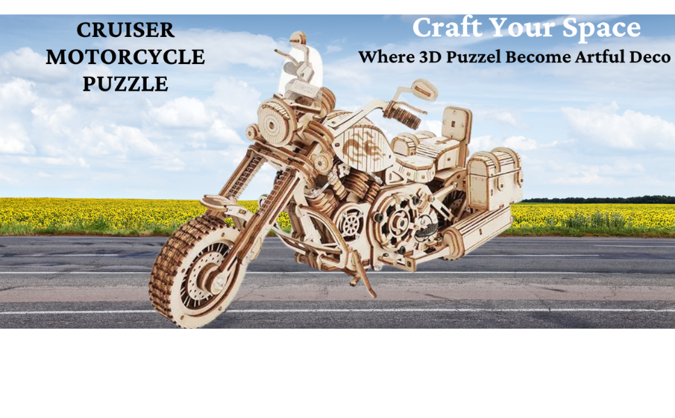 Cruiser Motorcycle Puzzle (420 Pcs)