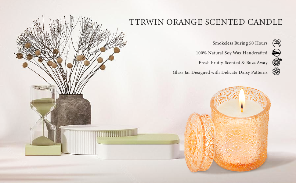 orange candle