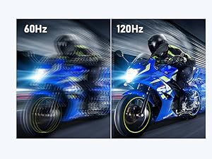 Gawfolk 24.5 Inch Gaming Curved Monitor Built-in Speakers, 3000R 120Hz PC Screen Full HD 1080P