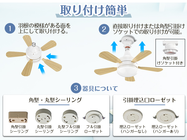 シーリングファンライト