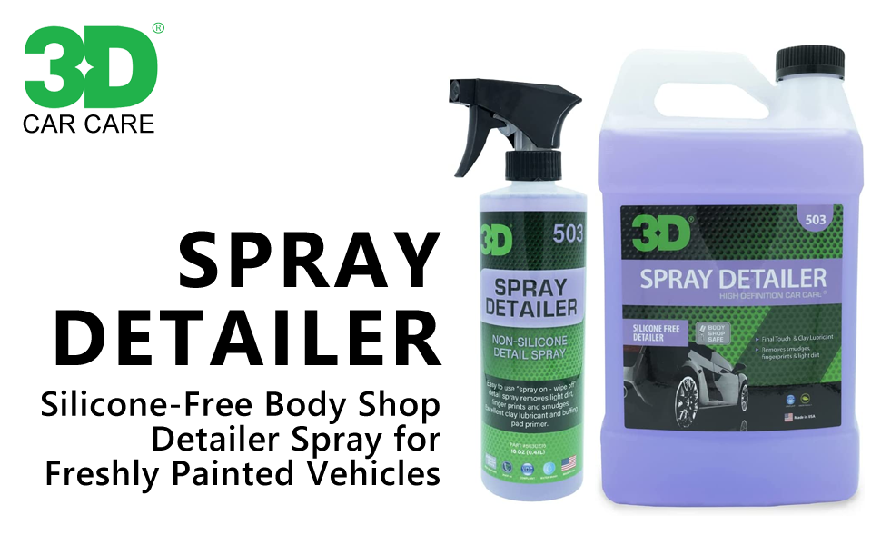 3D Spray Detailer SiliconeFree Body Shop Detailer Spray