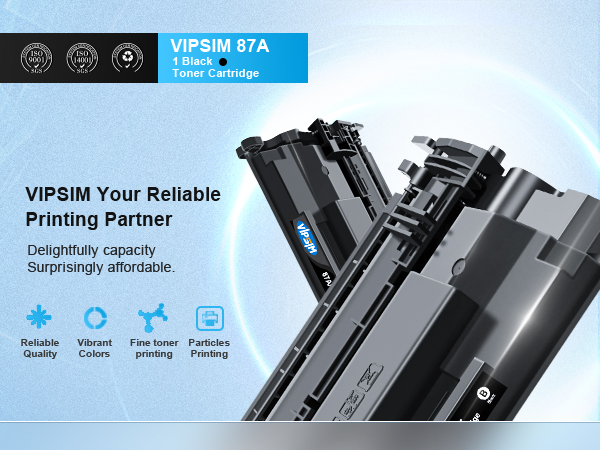 その他 HP CF287A BK 9000 Black Toner Cartridge Replacement for HP 87A, 9,000 Page