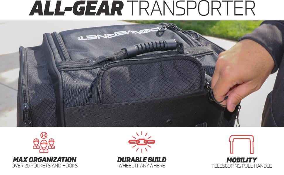 All Gear Transporter Rolling Baseball Equipment
