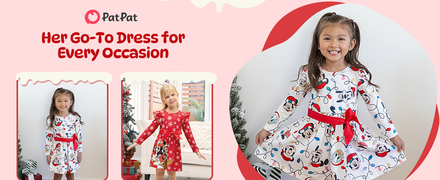 Disney Princess Frozen Elsa Minnie Mickey Stitch Ruffle Sleeve Dress A Line Long Sleeve Kids Clothes Baby to Toddler 18 1