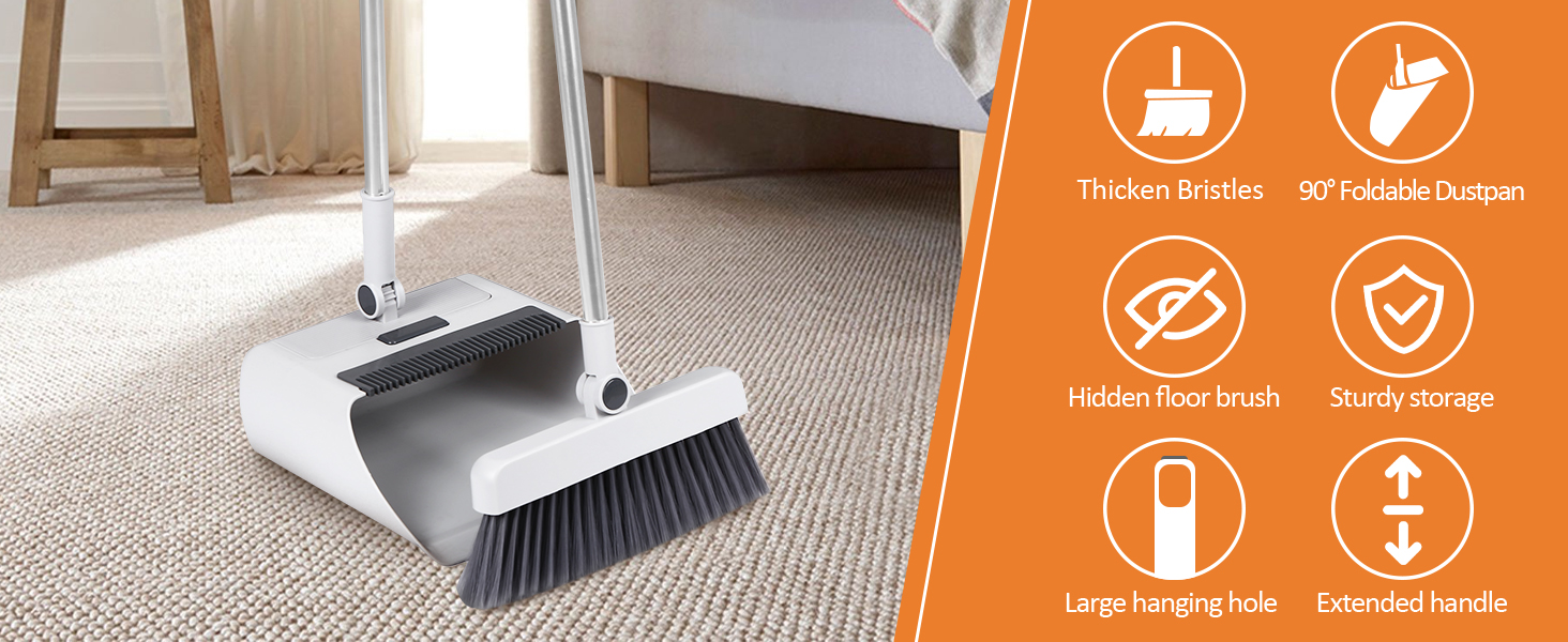 push broom broom with dustpan combo set dustpan and brush set