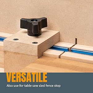 POWERTEC 71862 4 Pcs Double-Cut Profile Universal T-Track