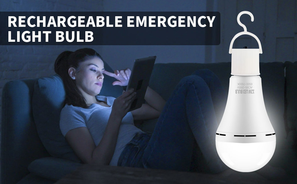TFOI Rechargeable Emergency LED Light Bulbs for Home Power Failure