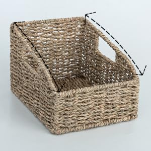 Amazon.com: StorageWorks Wicker Baskets - Small Seagrass