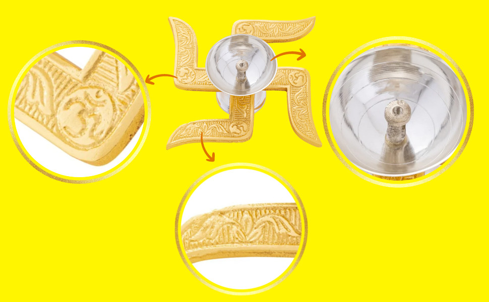Brass Swastik Diya