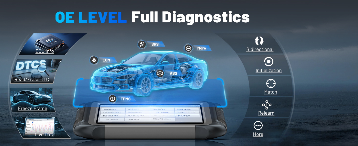 xtool d9s pro all systems diagnostic scanner