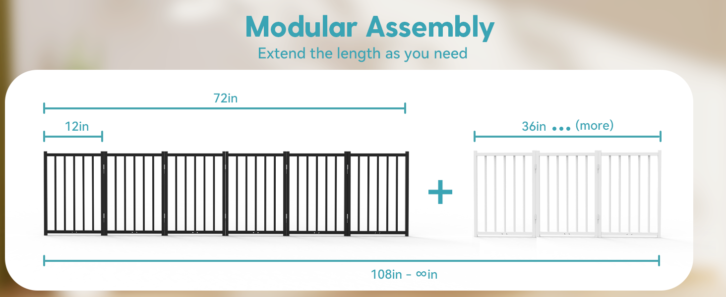 free standing small dog gate short indoor folding puppy fence foldable pet