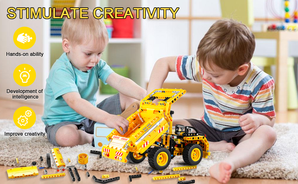 HKESTLDO Boys Toys Ae 6 7 8 9 10 STEM Construction Building Toys
