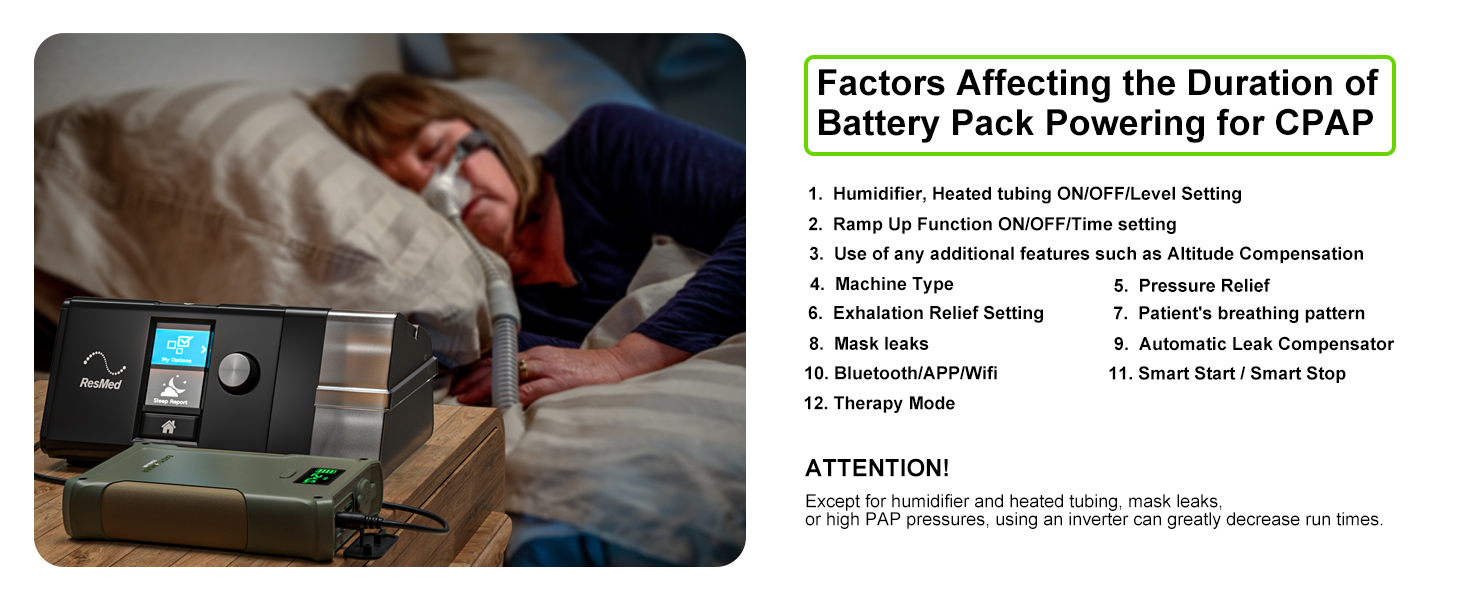 EASYLONGER Battery Backup, 148Wh 40000mAh Power Station for ResMed S9/ AirSense 10/ Aircurve 10