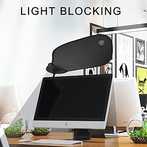 cubicle shade to block overhead light