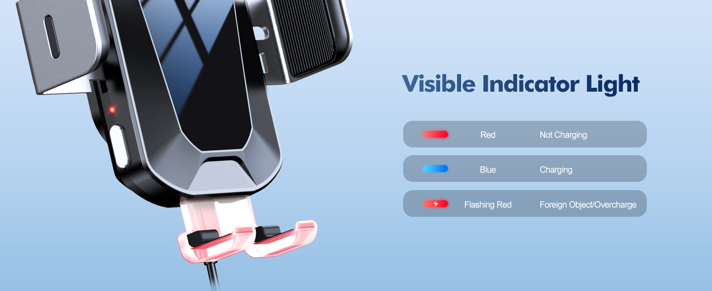 EOIWUY Wireless Car Charger Mount