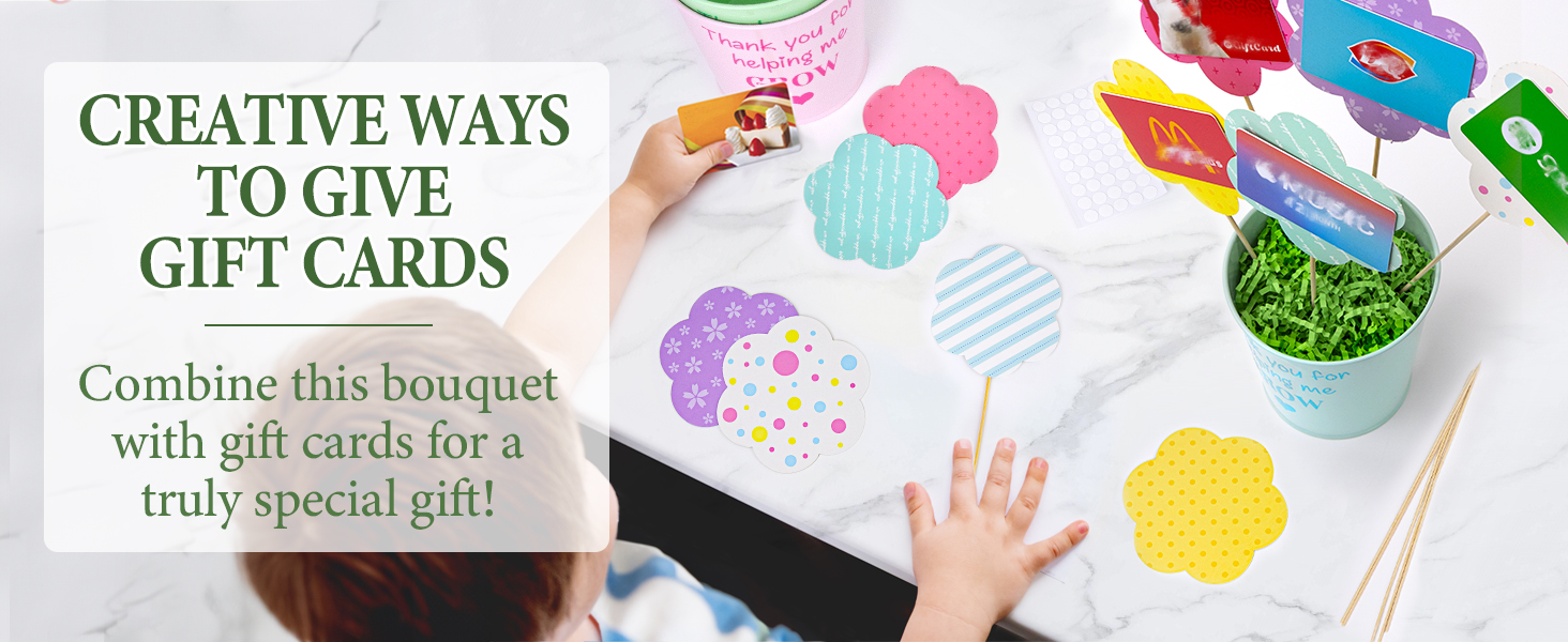 Teacher Appreciation Gifts Gift Card Bouquet Thank You Gifts Women Men Her Him End of Year School