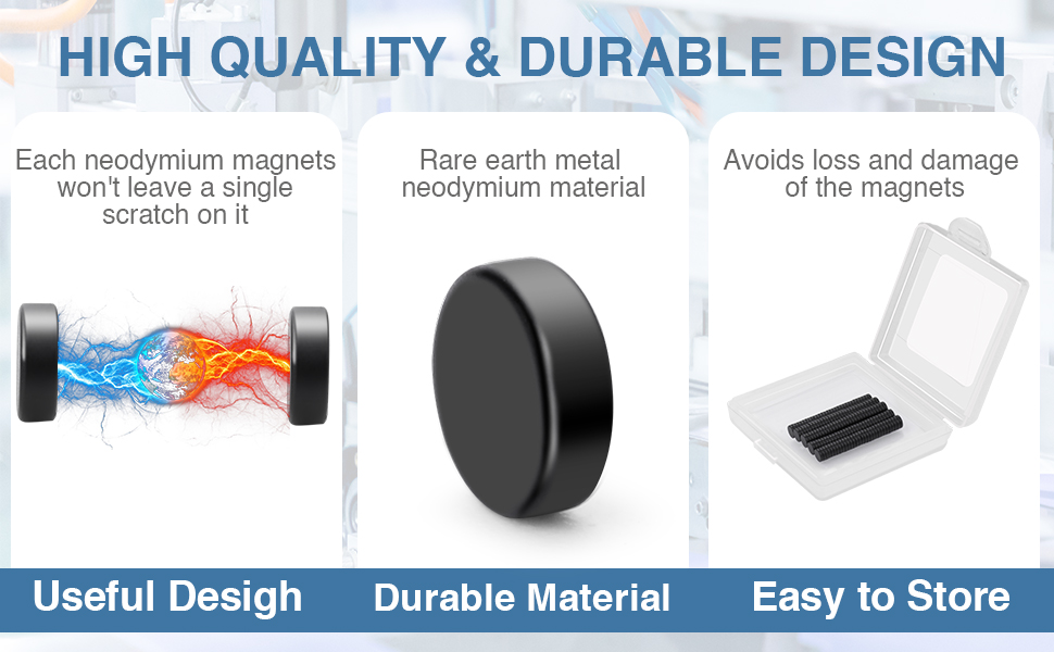 TRYMAG Strong Refrigerator Rare Earth 3 Different