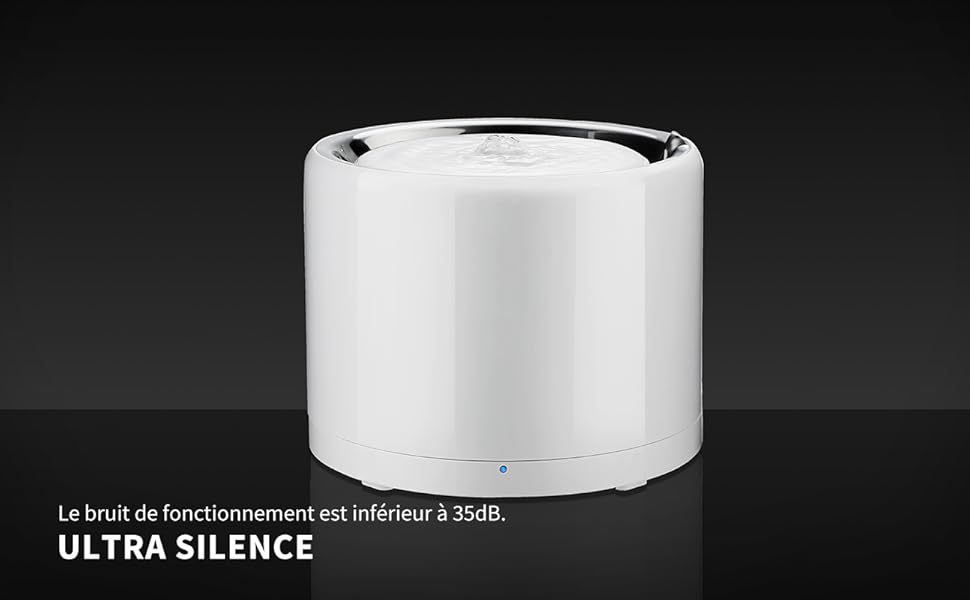PETKIT Pompe à Eau Sans Fil , Distributeur D'Eau Intelligent Automatique Pour Chats Et Chiens, Réservoir Intérieur En Acier Inoxydable, Pas Facile à Elever Des Bactéries 18 W4X