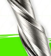 SHARPRO O Flute Upcut Spiral Rouer Bit 1/4 Inch Shank 1/4 Inch Cutting DIA. Carbide CNC Router Bi...