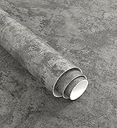 Grey Concrete Wallpaper Peel and Stick Modern Industrial Style Cement Contact Paper Wa...