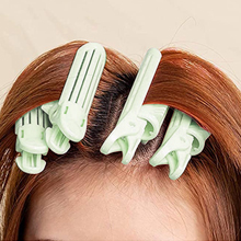 蓬松卷发夹-绿色A+4-3