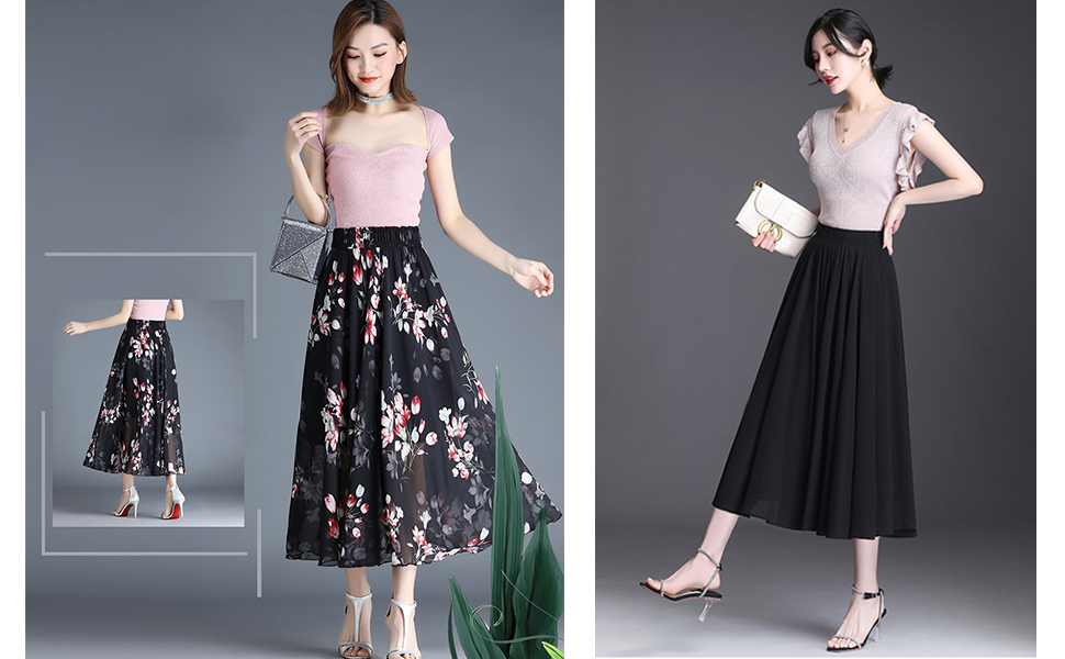 花柄 フレアスカート ロング34 N.s スカート 花柄ロングフレアスカート : ZOZOTOWN Yahoo!店