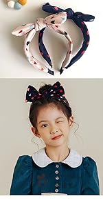 girls bow headband