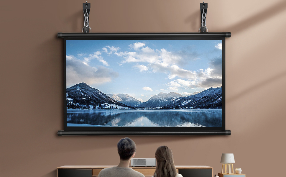 suptek Universal Projector Screen Wall Mount LBrackets