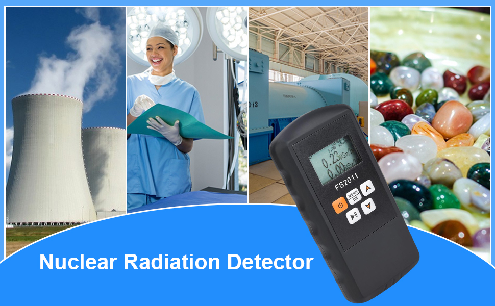 Compteur Geiger Radioactivité Dosimetre,FS2011 β γ χ Ray Gamma Détecteur de Rayonnement