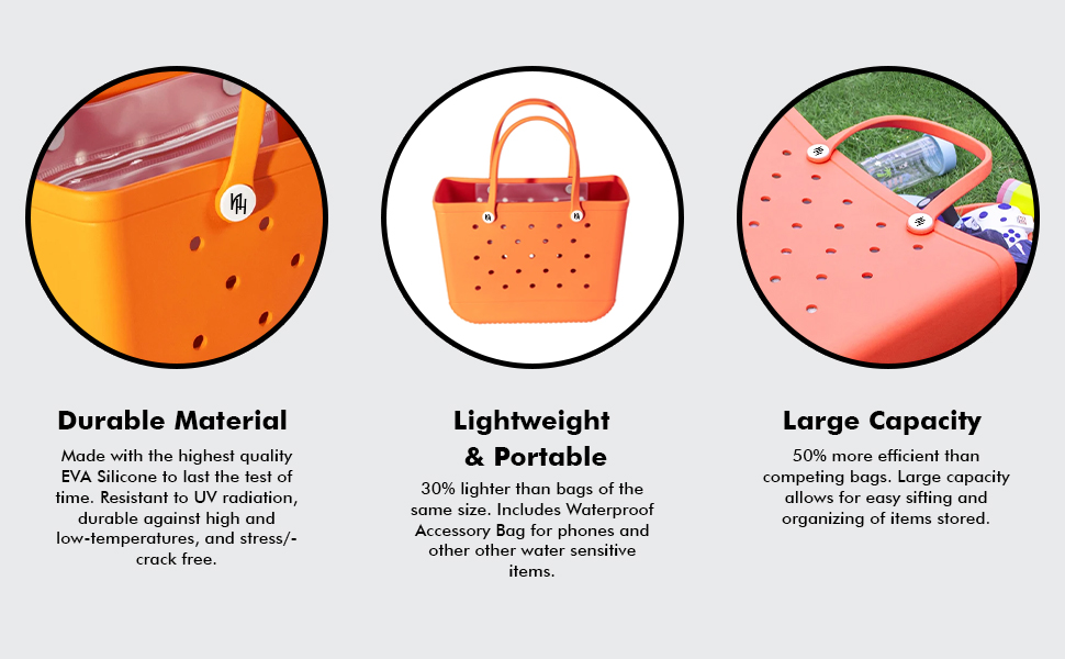 Durable Material Lightweight Portable Large Capacity Beach Bag