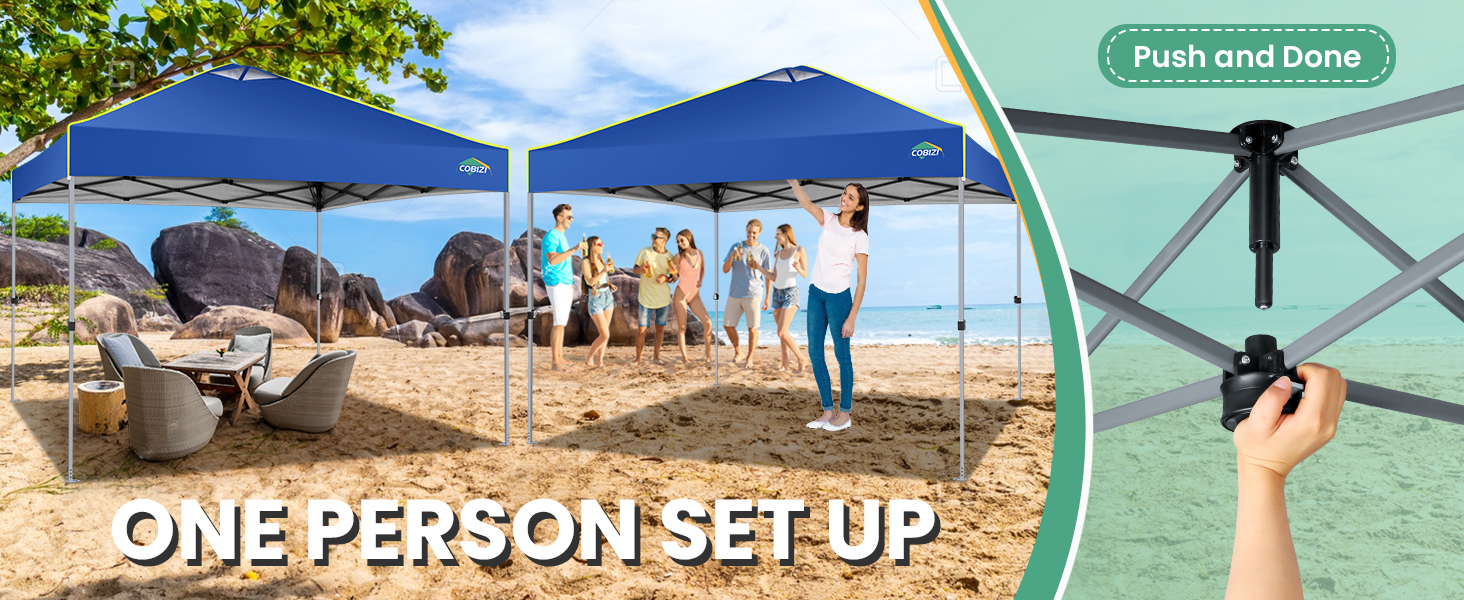 outdoor canopy tent 10x10 blue