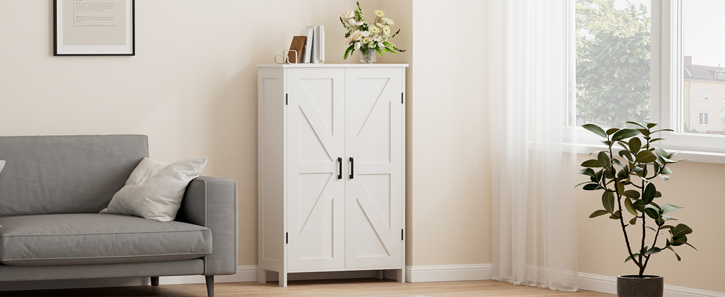 Farmhouse Bathroom Storage Cabinet