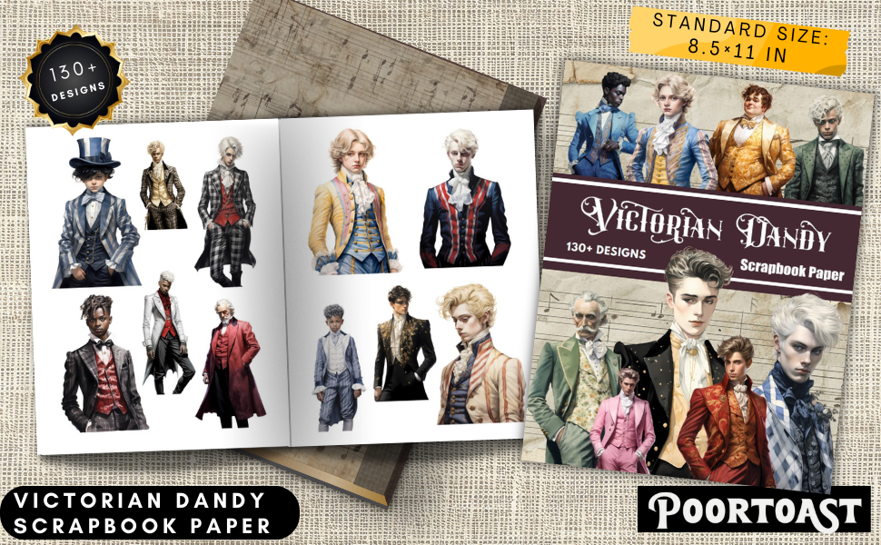 ヴィンテージカード【scrapbook】1950年代　コレクションファイル Vintage Sewing Scrapbook Paper: 20 Double Sided Sheets 8.5 x