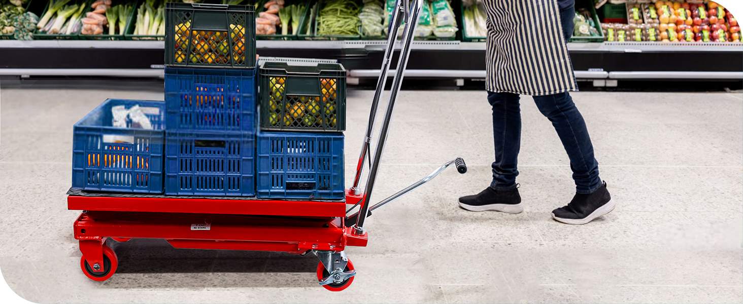 hydraulic lift table cart