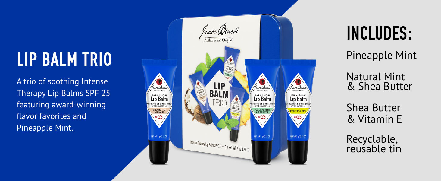 Jack Black Intense Therapy Lip Balm SPF 25, 0.25 fl oz