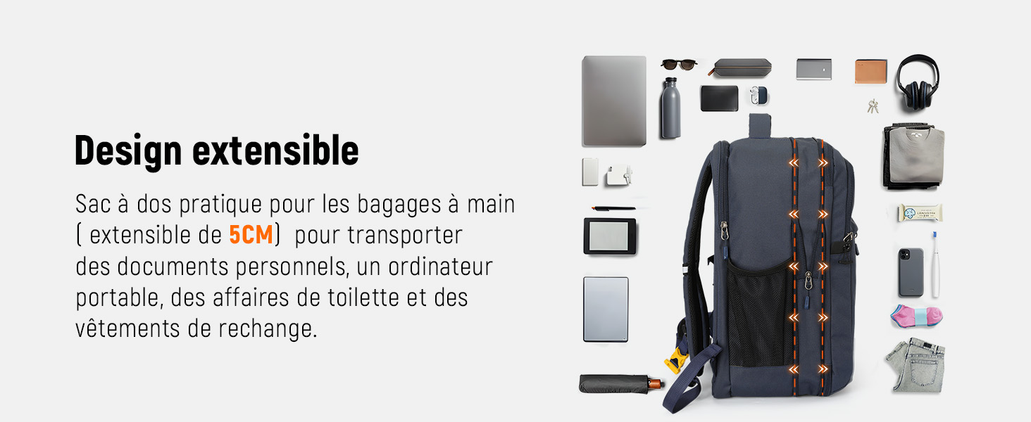 SKYSPER Sac à dos pour bagages à main 44×28×18.5CM