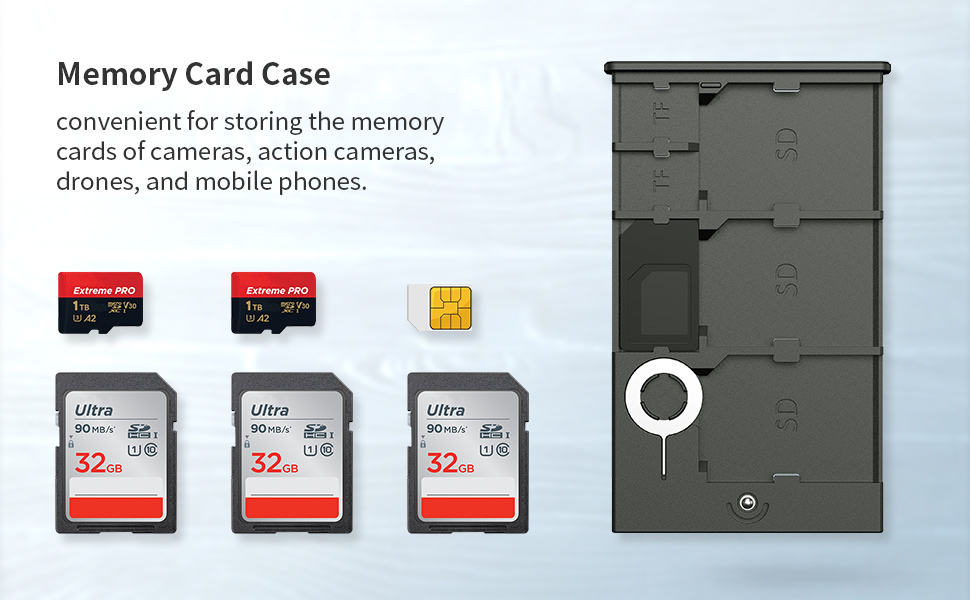 SMALLRIG Memory Card Case Holder AntiShock AntiFall and