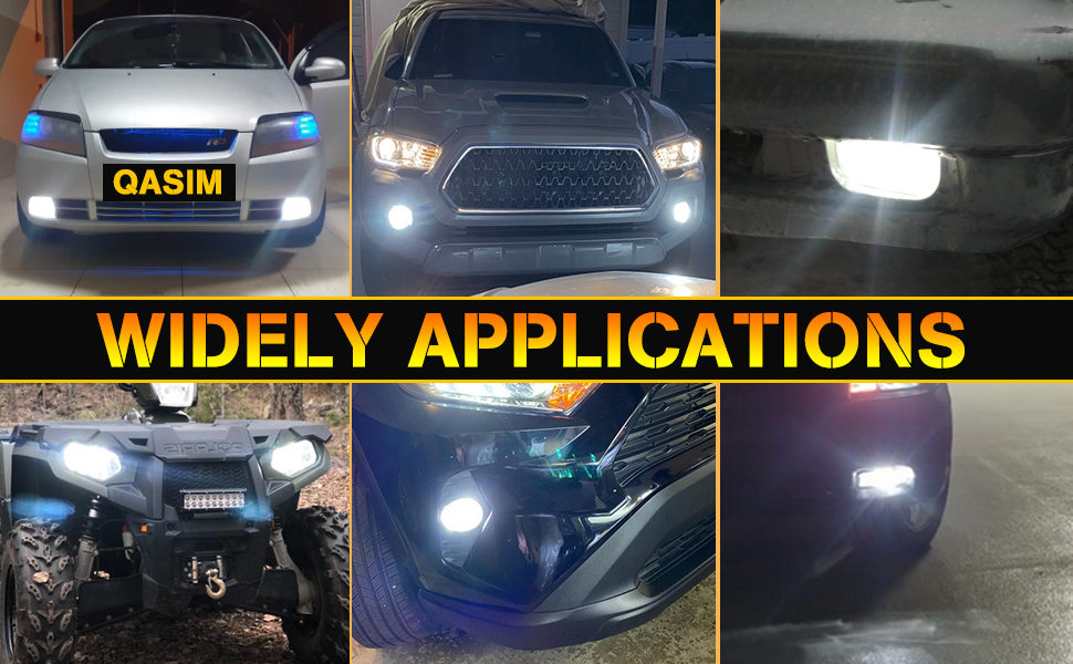 QasimLED H3 6500K8000K White 30SMD 4014 LED Bulbs Constant current/nonpolarity For Car Fog