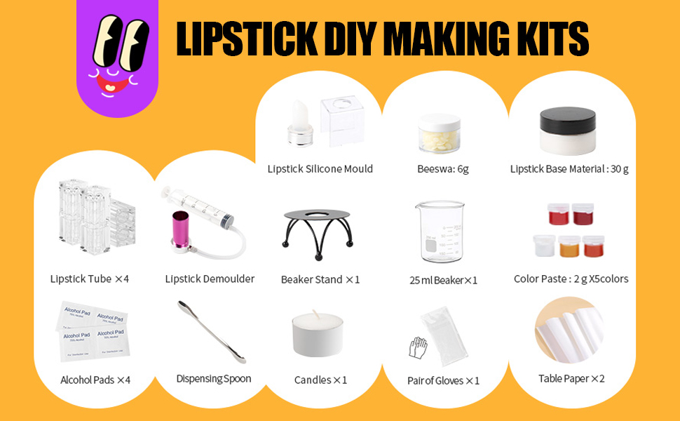 MYMERRY DIY Lipstick Making Kit,All Natural Lipstick Maker