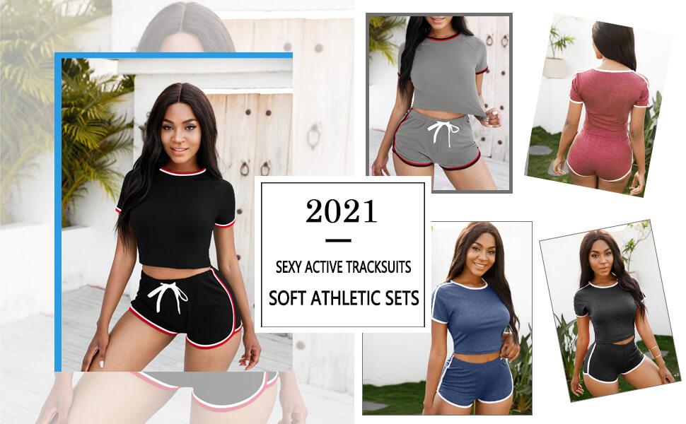 women casual summer  active sets