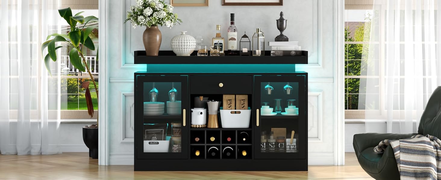 wine coffee bar cabinet