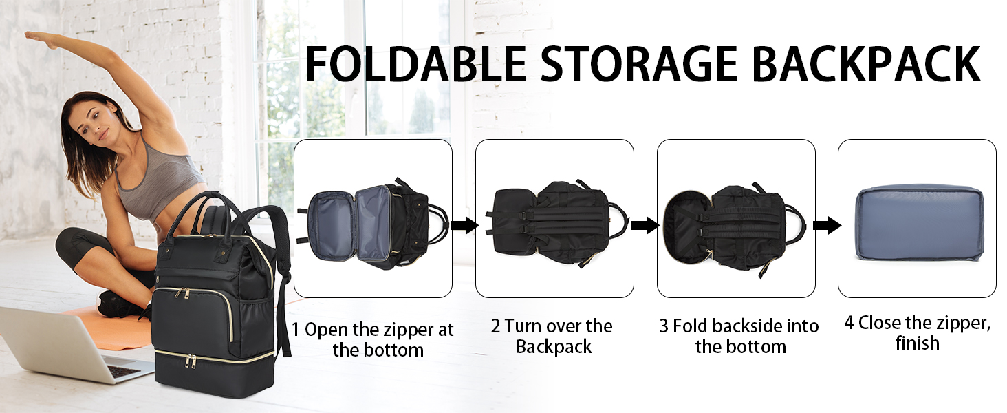 gym backpack with shoe compartment