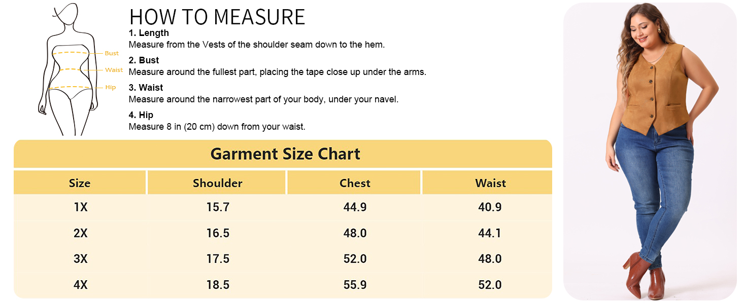 Agnes Orinda Plus Size Vest Waistcoat