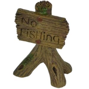S0403 No Fishing Sign Aerial