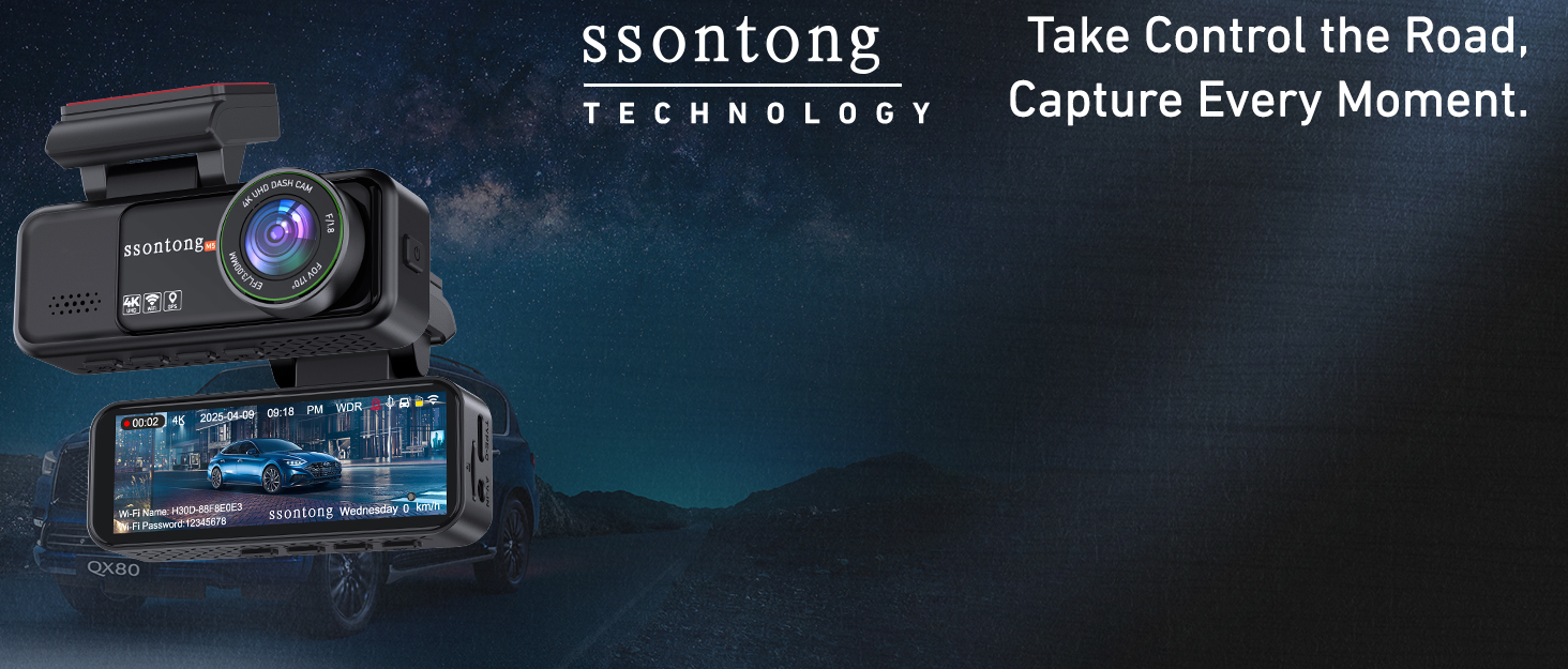 dash cam front and rear camera